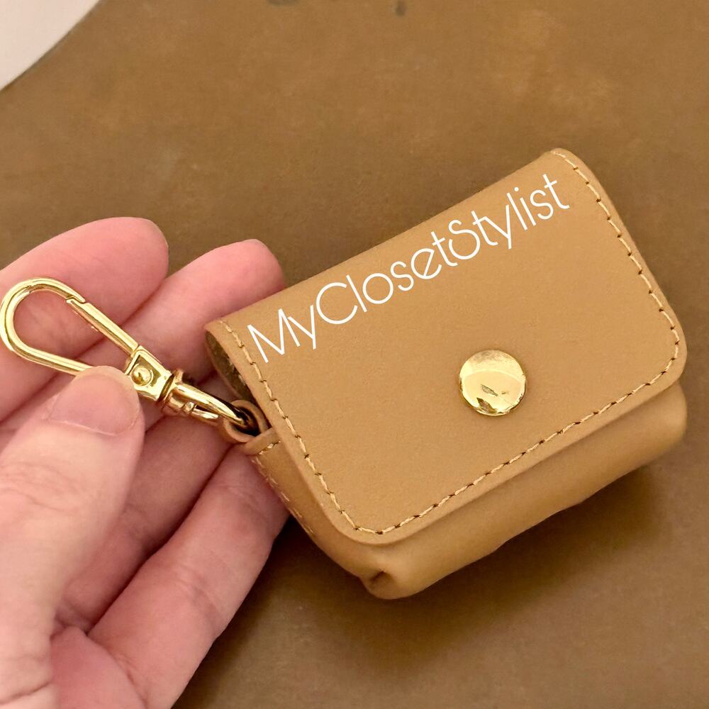 BANDOLIER AirPods Pro & Pro 2 Tan Case NEW RETIRED! Smooth Leather Gold Hardware